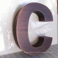 Antique Copper Finish Built up Channel Letters